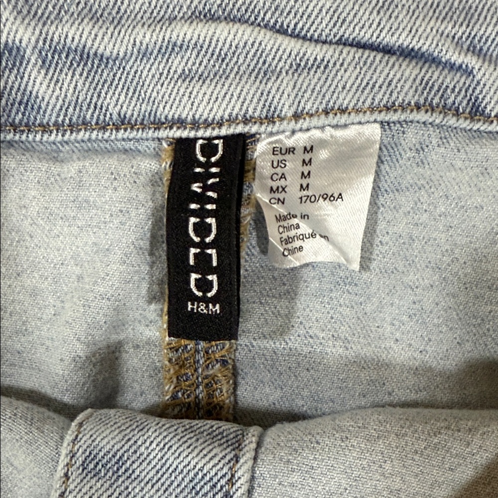 H&M Divided Light Blue Denim Bandeau Top SKU1279 - Picture 2 of 11